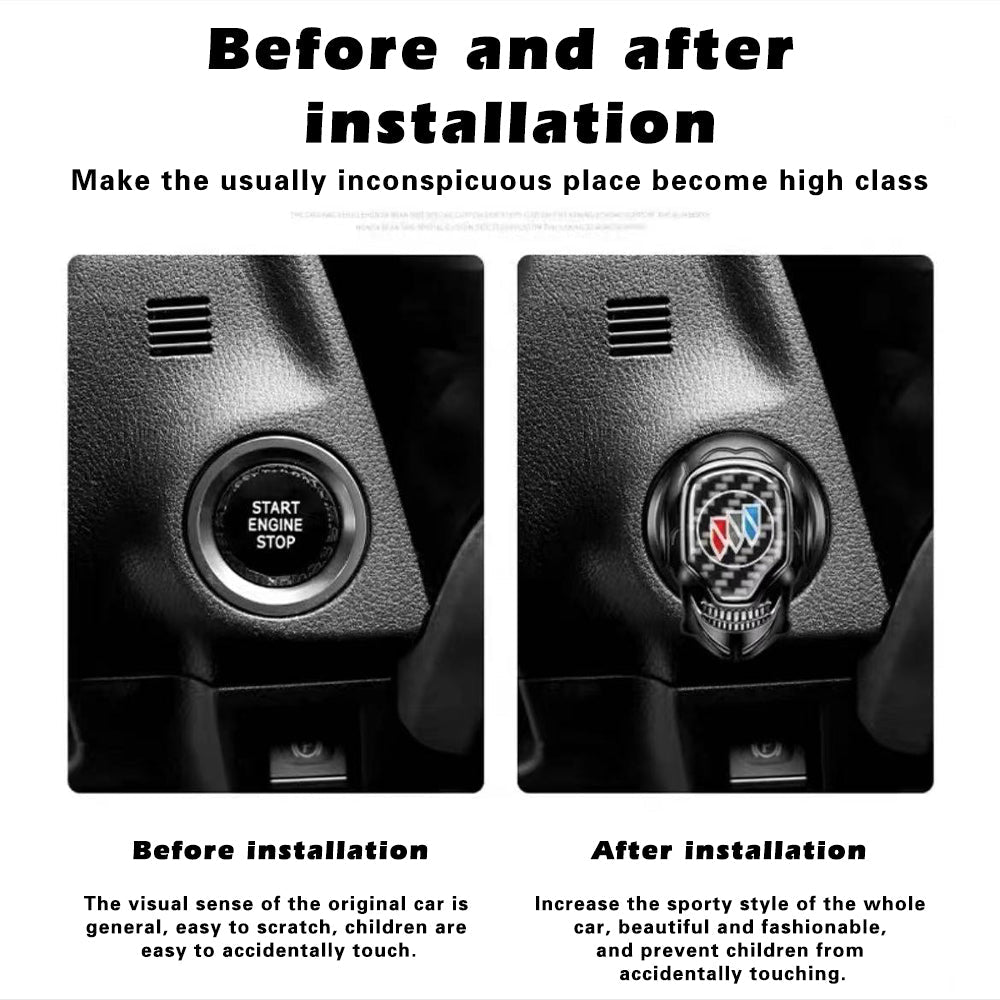 Car one-button start button cover protector for all car accessories
