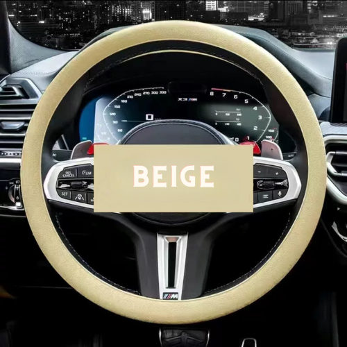 Non-slip sweat-absorbent steering wheel cover