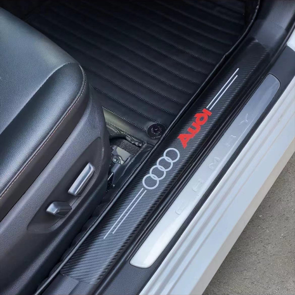 Car Door Sill Carbon Fiber Protection Strip