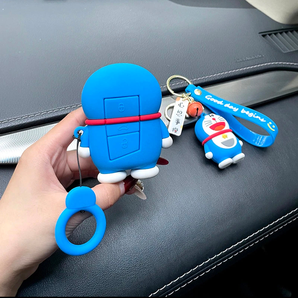 Doraemon car key cover