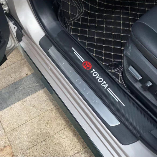 Car Door Sill Carbon Fiber Protection Strip