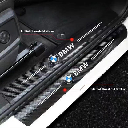 Car Door Sill Carbon Fiber Protection Strip