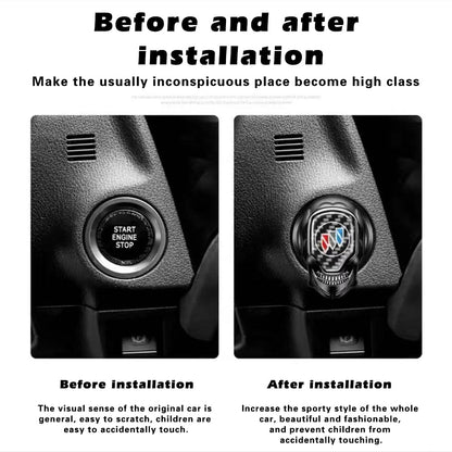 Car one-button start button cover protector for all car accessories