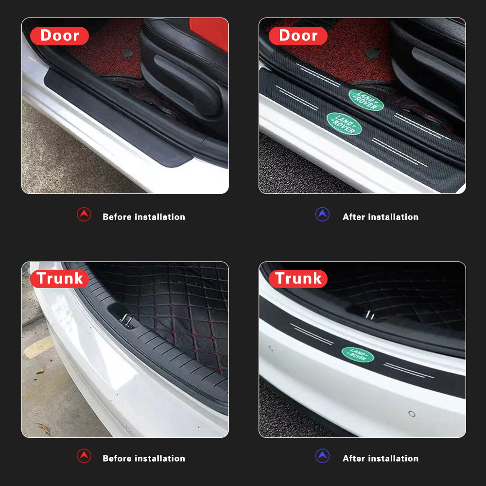 Car Door Sill Carbon Fiber Protection Strip