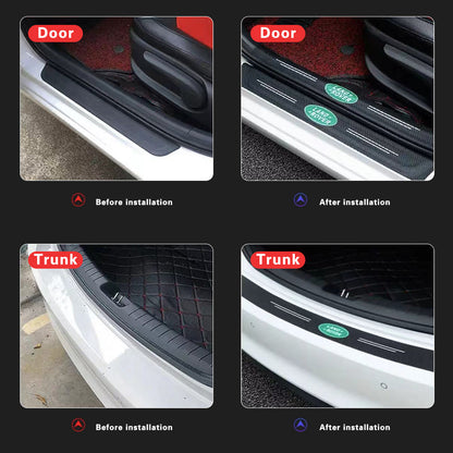 Car Door Sill Carbon Fiber Protection Strip