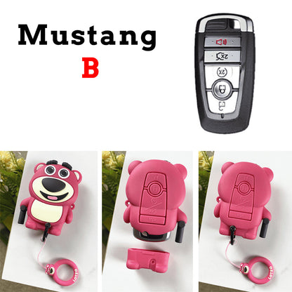 Strawberry Bear Key Protective Shell