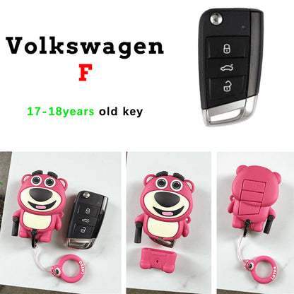 Strawberry Bear Key Protective Shell
